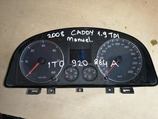 caddy çıkma kilometre saati gösterge paneli 1t0920864a