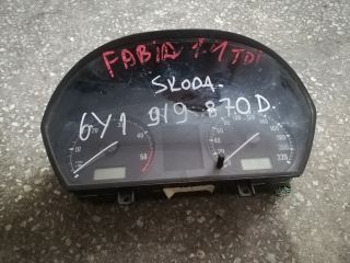 skoda fabia 1.9 tdi 1999-2007 model 6Y1919870D * 6Y1 919 870 D numaralı çıkma orijinal kilometre saati gösterge paneli 